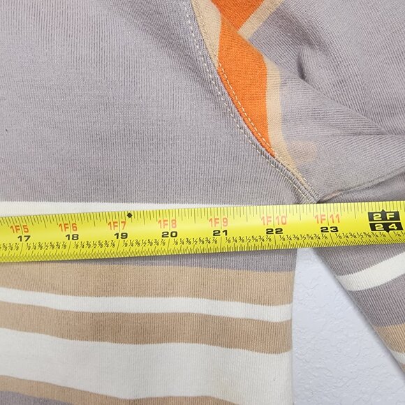 Vintage Y2k Ecko Unltd Unlimited Logo Patch Orange Striped Rugby Button Up Large - Picture 10 of 15